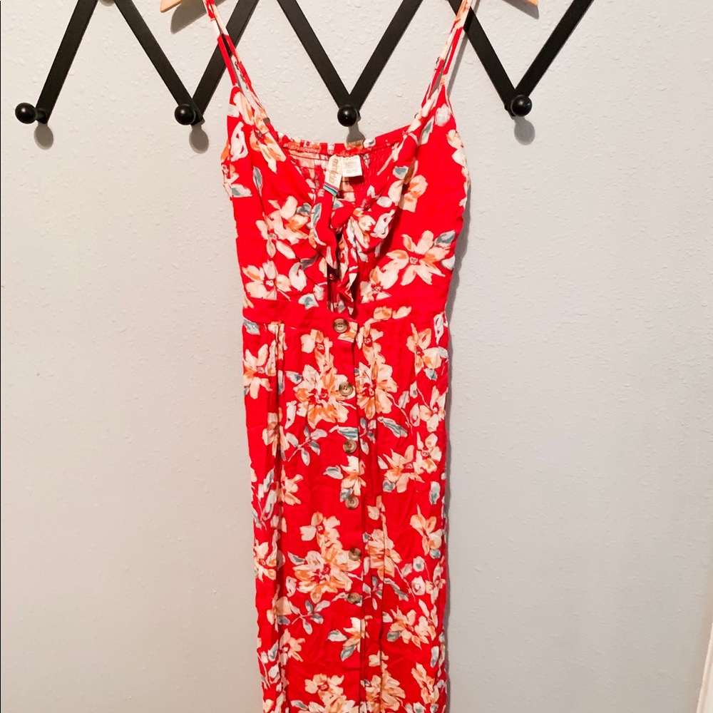 Summer maxi button down dress size m
